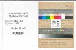 Entnazifizierung Rudolf Becker , geb. 18.04.1912 (Angestellter)