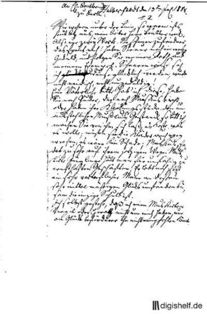 2: Brief von Johann Wilhelm Ludwig Gleim an Friedrich Bouterwek