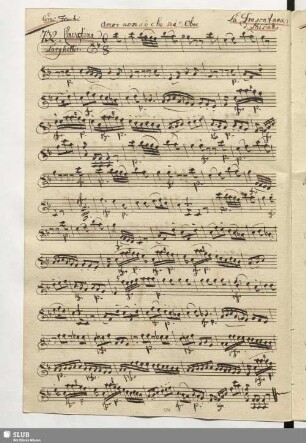 732. Cavatina: Amor non sò che sia / Paisiello, G.