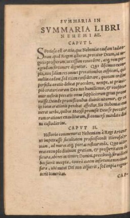 Summaria Libri Nehemiae.