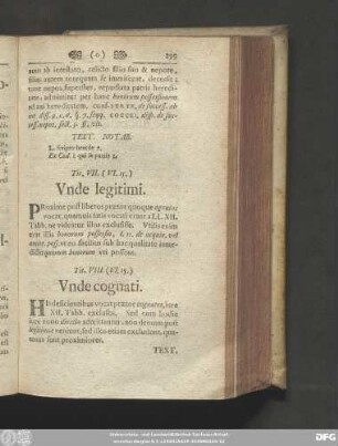 Tit. VIII. (VI. 15.) Unde cognati.