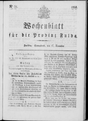 Nr. 51, Ausgabe vom 17. Dezember 1853