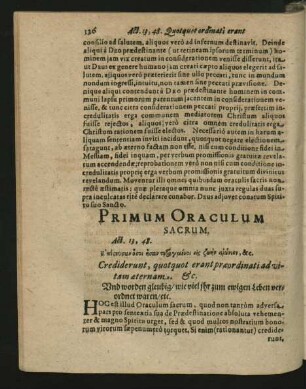 Primum Oraculum Sacrum - Decimum Oraculum Sacrum.