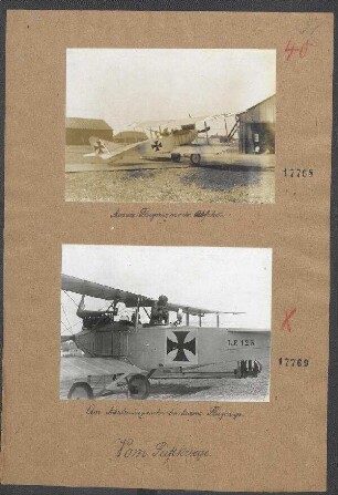 Am Maschinengewehre des Marineflugzeugs