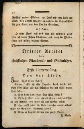 52-84, Dritter Artikel: 1. Unterweisung - 24. Unterweisung