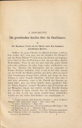 Die Paulikianer im byzantinischen Kaiserreiche und Verwandte ketzerische Erscheinungen in Armenien