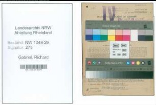 Entnazifizierung Richard Gabriel , geb. 15.04.1894 (Beamter)