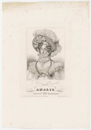 Bildnis der Amalie Königin der Franzosen