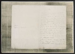 Brief von Gerhart Hauptmann an Otto Brahm