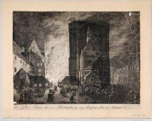 Der Brand in der Albrechtsburg in Meißen am 30. Januar 1773