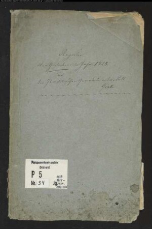 Zivilstandsregister der Juden für den Ort Geseke (T 1828-1834) (Gemeinde: Geseke, Kreis Lippstadt)