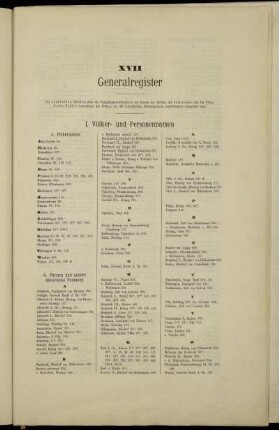 XVII Generalregister