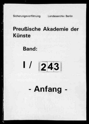 Haushalt der Akademie