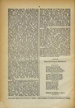 Straubinger Tagblatt. Unterhaltungsblatt zum Straubinger Tagblatt, 1885/86