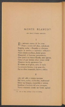 Monte Blanco : (De Percy Bysshe Shelley)