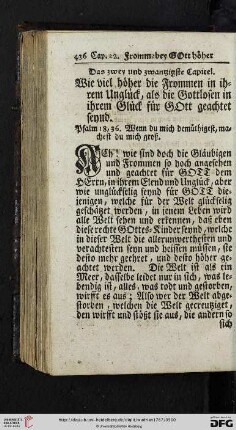 Das zwey und zwantzigste Capitel