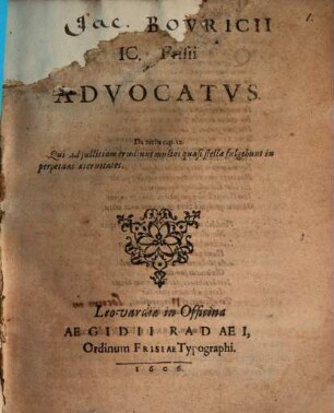 Advocatus