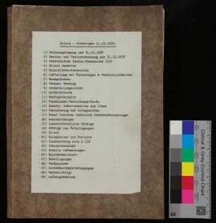 Bilanz-Unterlagen 31.12.1937