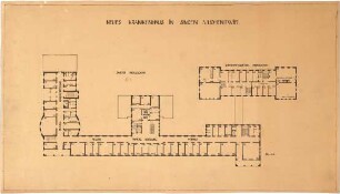Billing, Hermann; Singen; Krankenhaus - Hauptbau (Grundriss 2. OG); wirtschaftsgebäude (Grundriss 1. OG)