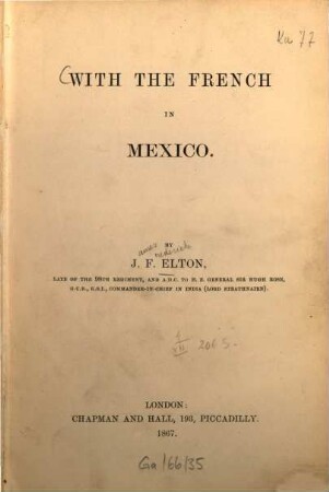 With the French in Mexico