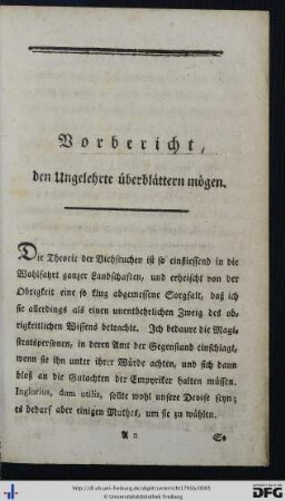 Vorbericht, den Ungelehrte überblättern mögen.