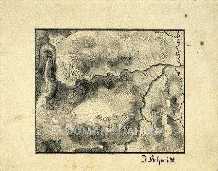 Federzeichnung "Geomorpholog. Plan"