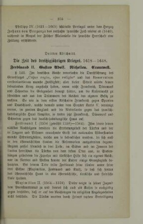 Dritter Abschnitt. Die Zeit des dreißigjährigen Krieges, 1618-1648
