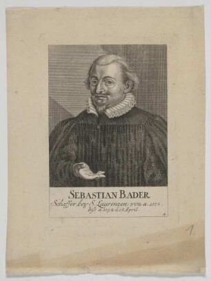 Bildnis des Sebastian Bader