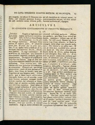65-109, Articulus I. De Consensus Contrahentium Et Parentum Necessitate.