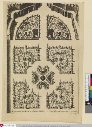 Les parterres du Jardin de Monsieur Rendorp à Watervliet, du desein du Sr. Marot.