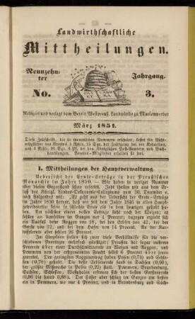 Neunzehnter Jahrgang. No. 3.