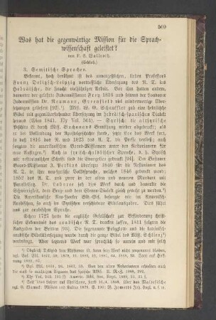 Was hat die gegenwärtige Mission für die Sprachwissenschaft geleistet ? ( Schluß)