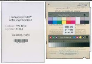 Entnazifizierung Hans Buiskens , geb. 06.05.1904 (Angestellter)