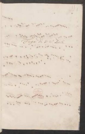 Fugen; cemb; c-Moll; BWV 961