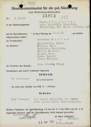 Pfrommer, Maria