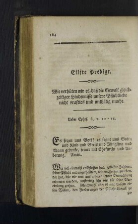 Eilfte Predigt.