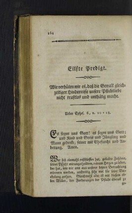 Eilfte Predigt.