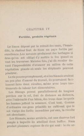 Chapitre IV. Fertilité, produits végétaux