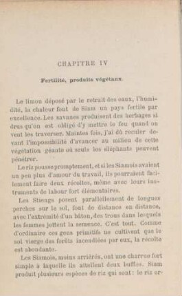 Chapitre IV. Fertilité, produits végétaux