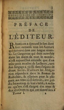 Le Rabelais Moderne, Ou Les Oeuvres de Maitre François Rabelais, Docteur En Médecine : Mises à la portée de la plupart des Lecteurs, avec des Eclercissemens historiques ..., 1