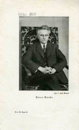 Raabe, Peter (1872-1945)