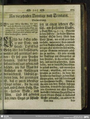 Am vierzehenden Sonntage nach Trinitatis