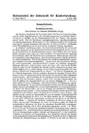 Taubstummenwesen : [Sammelreferate]