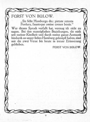 Fürst von Bülow.