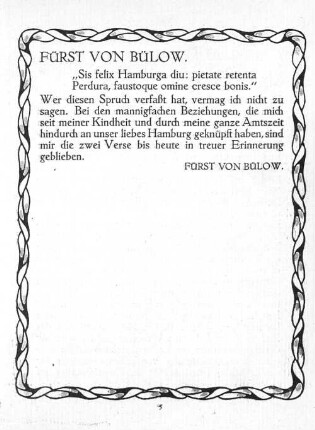 Fürst von Bülow.
