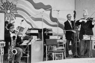 Musikkapelle im Café Warschau