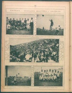 Football.- Asociación Argentina v. Amateurs