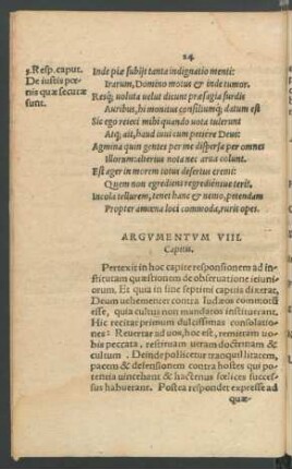 Argumentum VIII. Capitis.