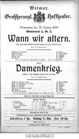 Wann wir altern