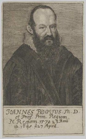 Bildnis des Joannes Behmius